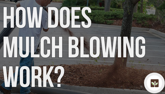 How does mulch blowing work?